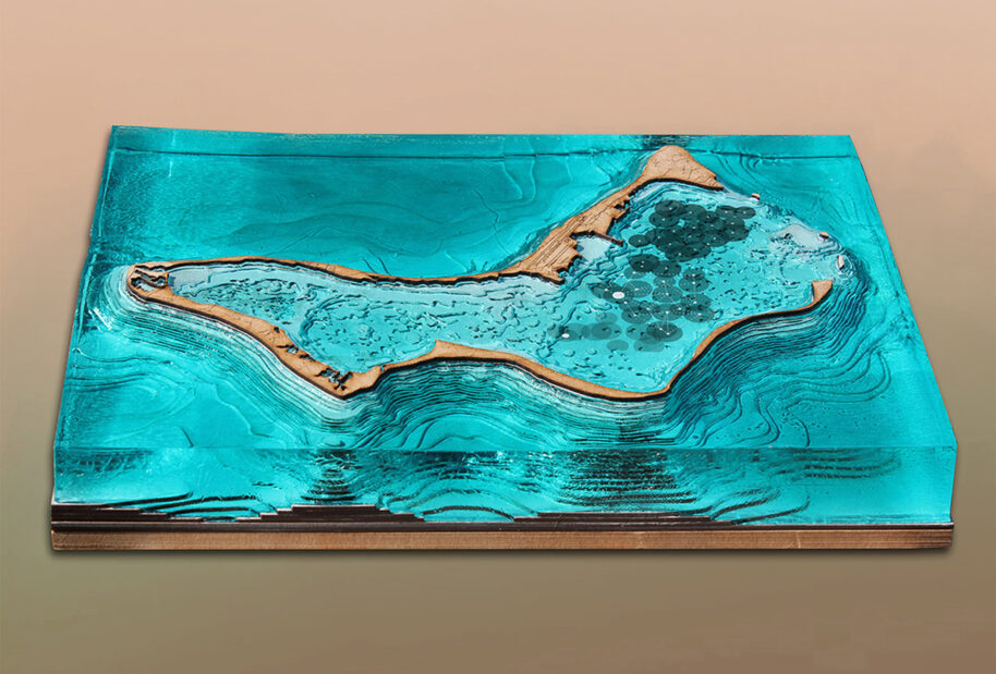 Author’s physical model of the Island