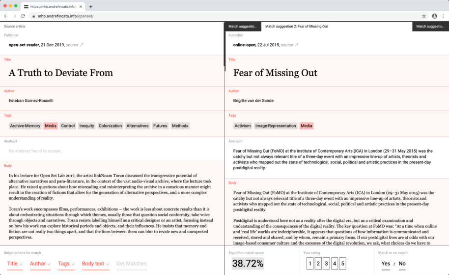 Urgent Publishing Toolkit. Platform-2-Platform tool developed by The Platforms Group.