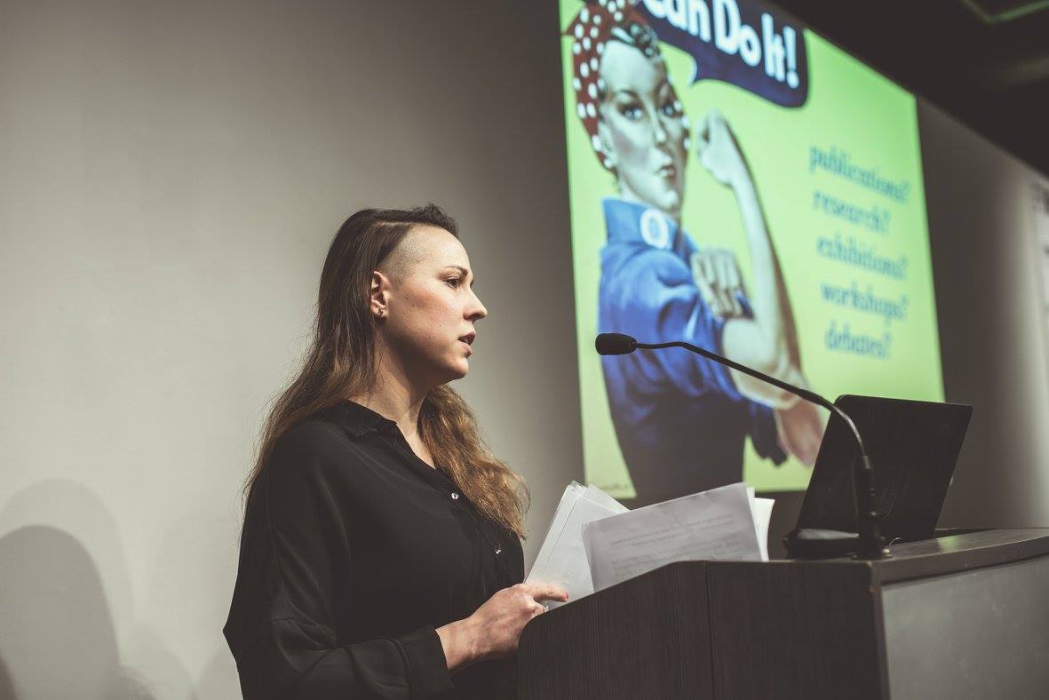 Ania Molenda presenting at Future Architecture Platform Conference in Ljubljana, 2016